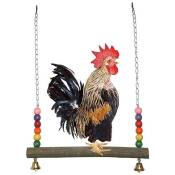 Poulet Swing Hanging Bell Swing Perroquet Formation