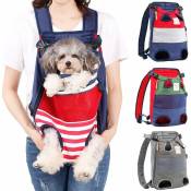 Shining House - Sac à dos pour chien - un sac à dos pour animaux de compagnie avec les pattes tournées vers l'avant, adapté aux chiens de petite et