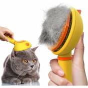 Fortuneville - Brosse de toilettage pour chats pour chiens et chats brosse à ongles autonettoyante à poils longs ou courts brosse à ongles pour