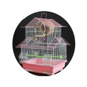Grande Cage à Oiseaux Carrée En Métal Villa Solide