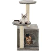 Inlife - Arbre à chat avec griffoirs en sisal 60 cm