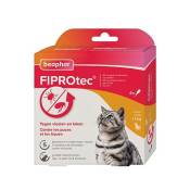 Pipettes anti parasitaires fiprotec pour chats BEAPHAR