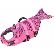 Ensoleille - Gilet de sauvetage pour chien, maillot de bain de protection, bandes réfléchissantes, réglable, haute visibilité, gilet de flottaison