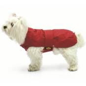 Fashion Dog - Manteau pour chien avec doublure en fausse fourrure - Rouge - 33 cm