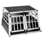 TecTake Cage de transport pour chien double dos droit - 89 x 69 x 50 cm