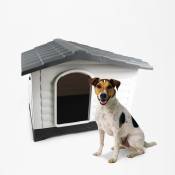 Bella Pet - Niche de jardin pour petits chiens en plastique avec plateforme Lola