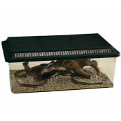Fauna box low 18L 50,5x30,5x18cm noir