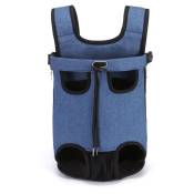 Linghhang - l) Pet Bag Outdoor Portable Shoulder Bag, Dog Chest Bag, Folding Cat Bag,, Outdoor Travel Dog Backpack - blue