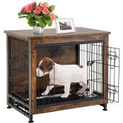 Maxxpet - Cage pour chien en bois 83x55x64 cm - niche - cage - maison pour chien - black