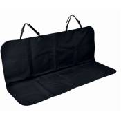 Housse de protection animaux pour banquette de voiture en polyester - Noir - L 140 x H 120 cm