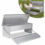 Uisebrt - Mangeoire à poulets pour aliments de 5 kg Mangeoire automatique pour volailles Mangeoire automatique pour poulets anti-rats avec pédale