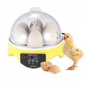 ZJchao Incubateur automatique pour 7 œufs avec contrôle