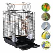 Cage à Oiseaux avec Corde de Jouet 40 x 40 x 58 cm