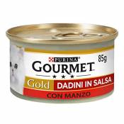 Purina Gourmet Gold Umido Chat Dadini en Sauce avec