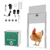 Vingo - Porte de poulet Porte de poulet automatique 2en1 portes pour animaux de compagnie porte de volaille 30x30cm
