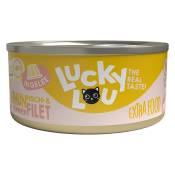 18x 70g Lucky Lou extra food filet en gelée thon & poulet nourriture pour chat humide