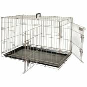 Cage pour chien ebo taupe l 56x92x64cm