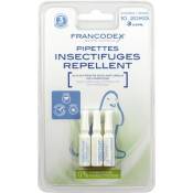 Pipettes Insectifuges Chien 3 Pipettes De 2 Ml
