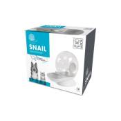 Snail Distributeur d'eau avec filtre - 2800 ml - Blanc, Gris & Transparent