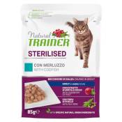 24 x 85 g Natural Trainer Adult Sterilised nourriture humide pour chats