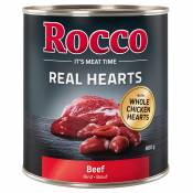 24x800g Real Hearts bœuf et poulet Rocco - Nourriture
