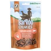 Barkoo Chunkies Bâtonnets fourrés 100 g pour chien - bœuf, carottes (6 x 100 g)