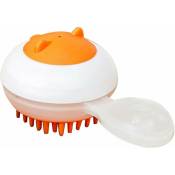 Ccykxa - Orange)Brosse de bain pour animaux de compagnie fournitures de bain pour chien fournitures de bain pour chiots scrubber shampooing laveur de