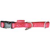 Doogy Glam - Collier réglable Mac Leather rouge Taille : T3