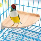 Pet Bird Perch Platform Stand Bois pour Petits Animaux