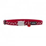 Red dingo - collier design pour chat (8 couleurs) - stars rouge et blanc