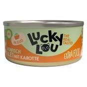 18x70g Lucky Lou Extra Food filet dans le bouillon thon & carotte nourriture pour chat humide