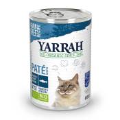 24x400g Adult Yarrah Bio Boîtes pour chat Poisson