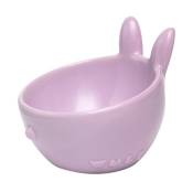 Animal Series Pet Bowl Bunny Ceramic Food Bowl Bowl Oblique Mouth Protection