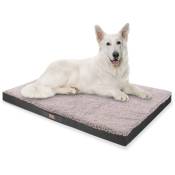 Balu coussin pour lit de chien lavable orthopédique antidérapant mousse à mémoire de forme respirante Taille xxl (140 x 10 x 100 cm) - Gris Moyen