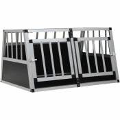 Cage pour chien à double porte 89 x 69 x 50 cm Vidaxl