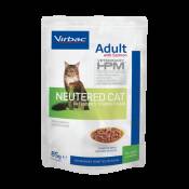Croquettes pour chat adulte Neutered avec saumon 85 gr HPM
