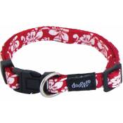 Doogy Classic - Collier chien Tahiti rouge Taille :