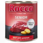 Lot Rocco Senior 12 x 800 g pour chien - bœuf, pommes