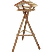 Trixie - Mangeoire avec support, en bois d'écorce 48 × 27 × 46 cm/1,30 m