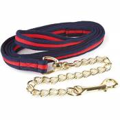 Hy Soft Webbing with Chain Leadropes One Size navy/red