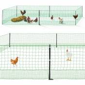 Idmarket - Kit clôture électrifiable filet à poules