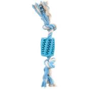 Jouet Tuyau + corde bleu 30 cm, lindo. en tpr, pour