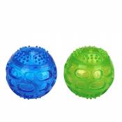 JULYFOX Pet Balls for Dog Squeaky Fetch Ball Toys Durable
