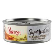 Lot Purizon Superfoods 24 x 70 g - gibier, hareng,