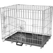 Vidaxl - Cage métallique et pliable pour chiens l