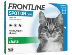 FRONTLINE Spot On chat -Anti-puces et anti-tiques pour