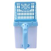 Kit de nettoyage pour litière de chat - Fournitures pour animaux dômestiques - Pelle à litière pour chat (bleu)