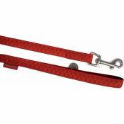 Laisse simple Mc Leather rouge Taille : T1 - Rouge