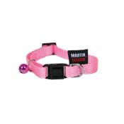 Collier Chat – Martin Sellier Collier Chat Nylon rose – 20 à 30 cm