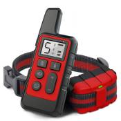 Collier de dressage pour chien étanche Pet 500m Télécommande rechargeable(Rouge) - Ccykxa